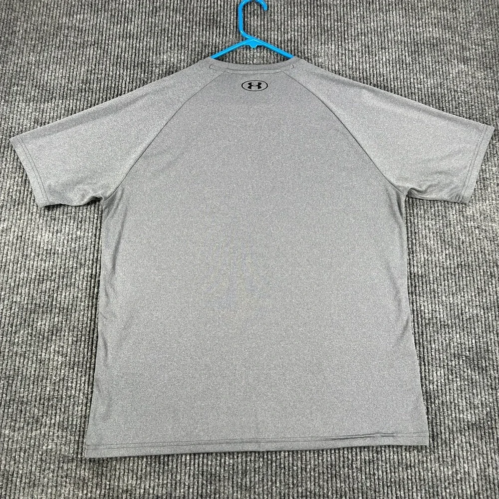 Under Armour Shirt Mens Large Gray Short Sleeve Loose Fit‎ Active Casual Gym Run